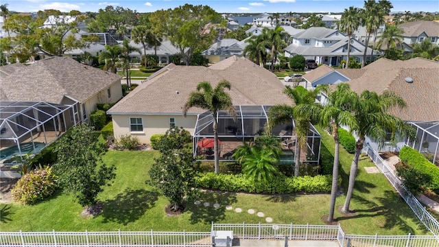 bird's eye view featuring a residential view