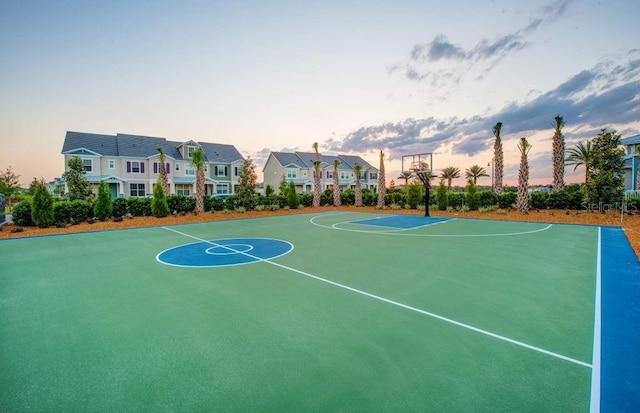 view of basketball court featuring community basketball court