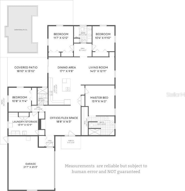32 Fallen Oak Ln, Palm Coast, FL 32137 - floor plan / room layout