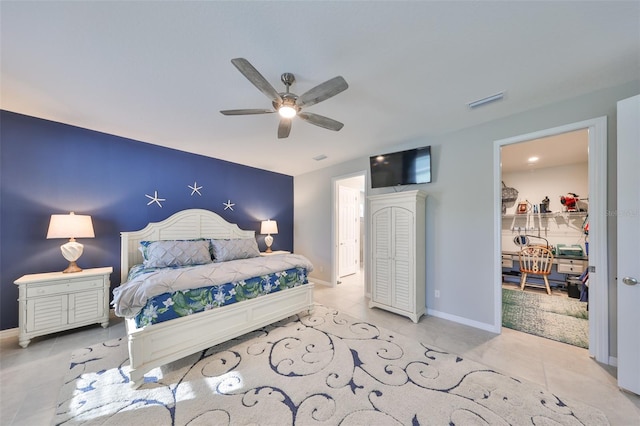 4516 Renwick Dr, Parrish, FL 34219 - bedroom featuring tile patterned floors and a ceiling fan