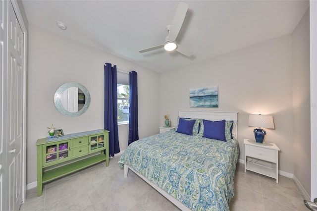 4516 Renwick Dr, Parrish, FL 34219 - bedroom featuring tile patterned floors and a ceiling fan