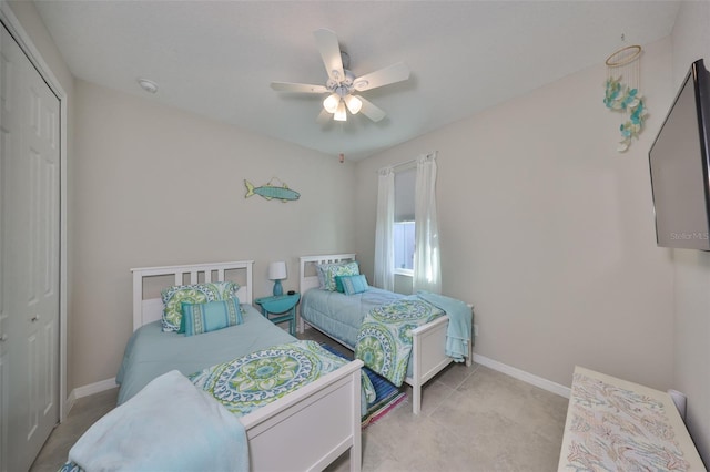 4516 Renwick Dr, Parrish, FL 34219 - bedroom with a closet and ceiling fan