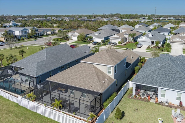 birds eye view of property featuring a residential view