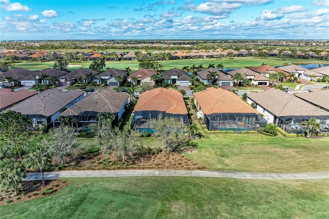 aerial view featuring a residential view