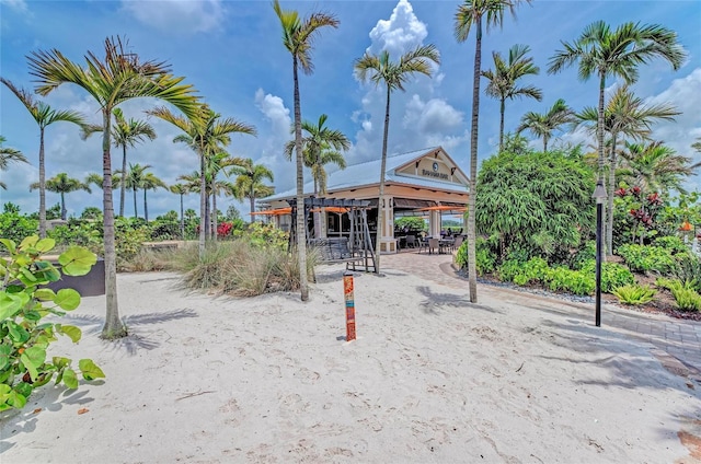 view of community featuring a gazebo