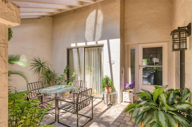 view of patio / terrace with outdoor dining space