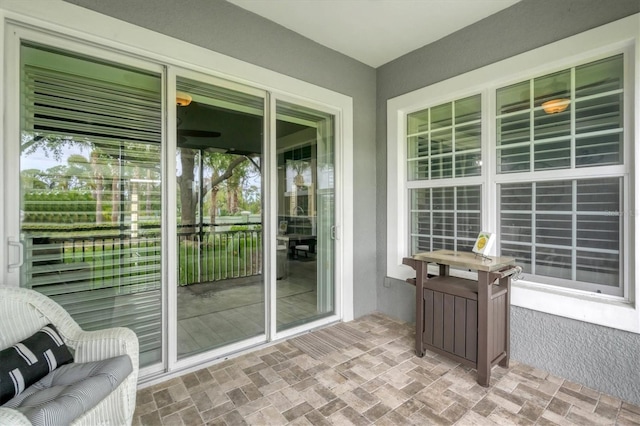 view of sunroom / solarium