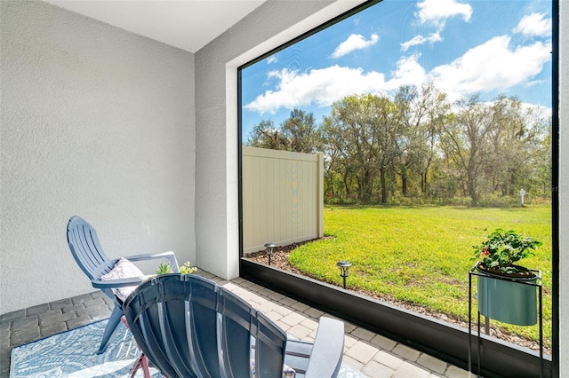 view of sunroom / solarium