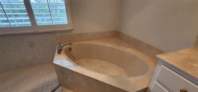 bathroom featuring a bath