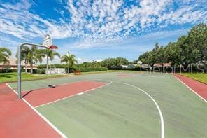 view of basketball court with community basketball court