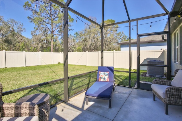 view of sunroom / solarium