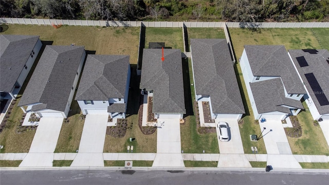 drone / aerial view featuring a residential view