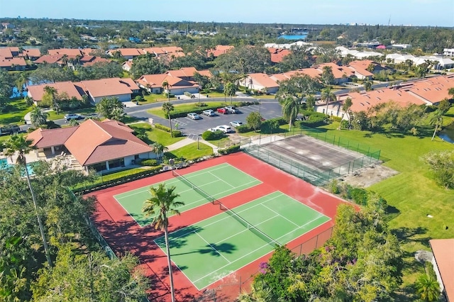 drone / aerial view featuring a residential view