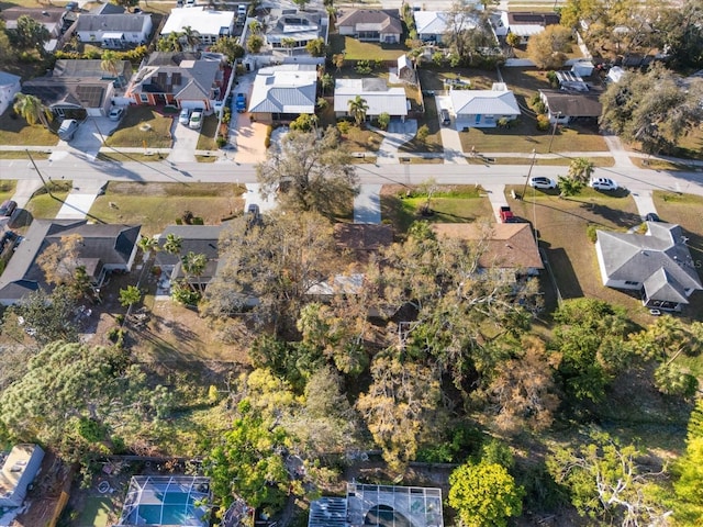 aerial view featuring a residential view