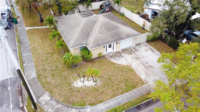 birds eye view of property