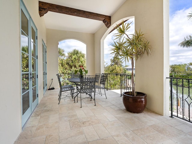 view of balcony