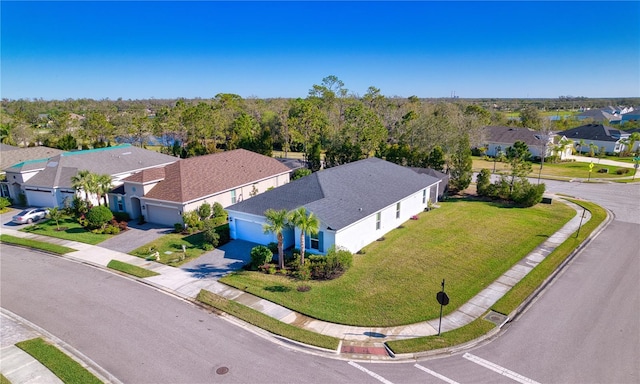 bird's eye view featuring a residential view