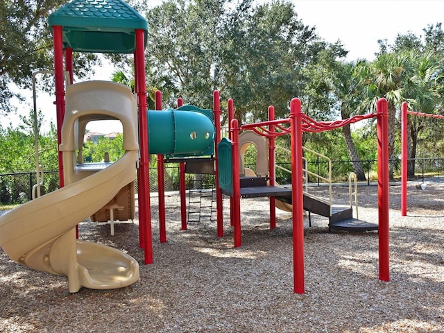 community playground featuring fence