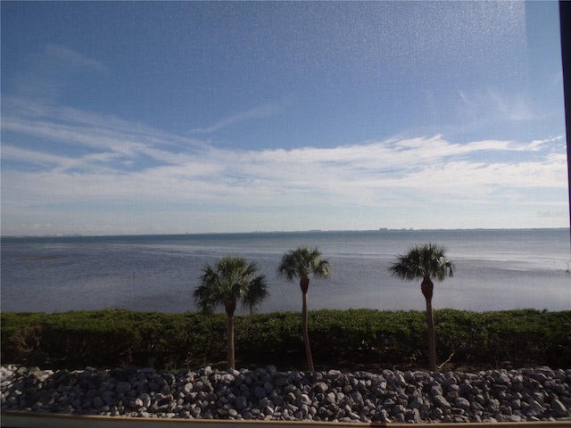 view of water feature