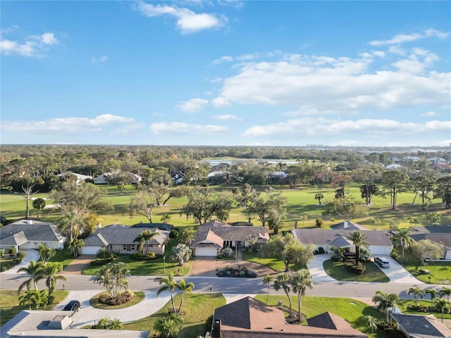 bird's eye view with a residential view