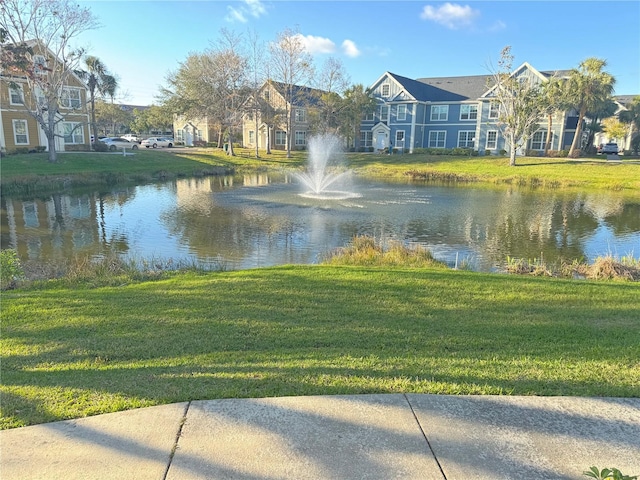 view of water feature