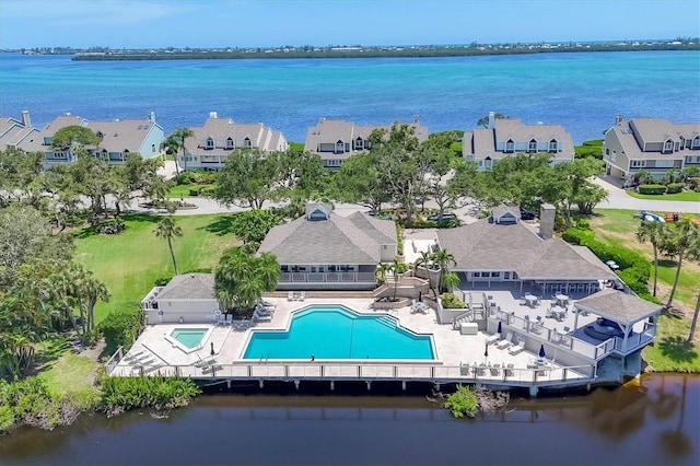 44 Tidy Island Blvd, Bradenton, FL 34210 - aerial view of residential area with a nearby body of water
