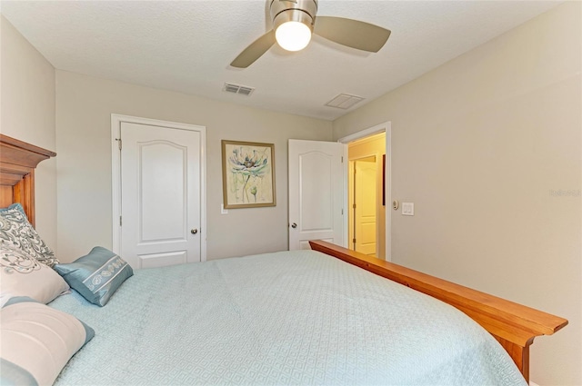 11607 Meadowgate Pl, Bradenton, FL 34211 - bedroom with a ceiling fan and visible vents