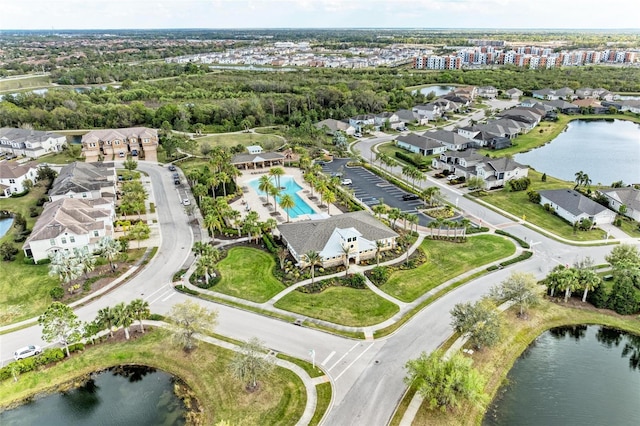 11607 Meadowgate Pl, Bradenton, FL 34211 - birds eye view of property featuring a residential view and a water view
