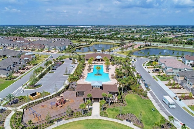 11607 Meadowgate Pl, Bradenton, FL 34211 - bird's eye view with a residential view and a water view