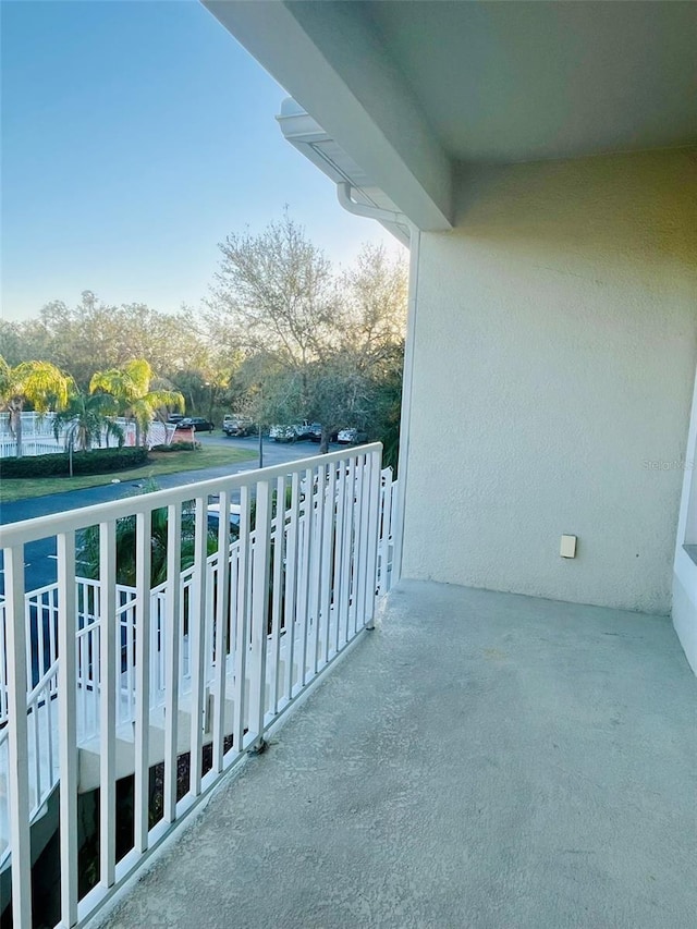 view of balcony