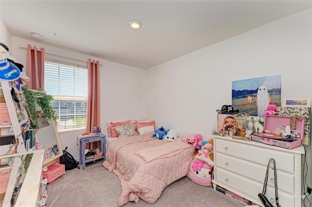 bedroom with carpet flooring