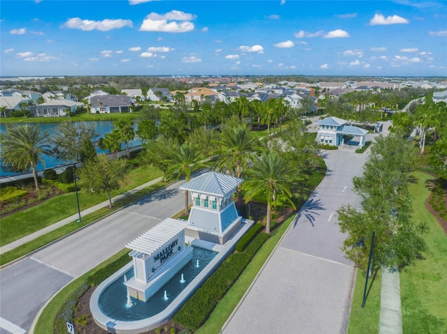 drone / aerial view with a residential view