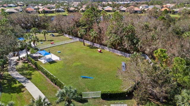 bird's eye view featuring a residential view