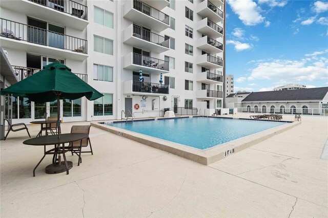 pool featuring a patio