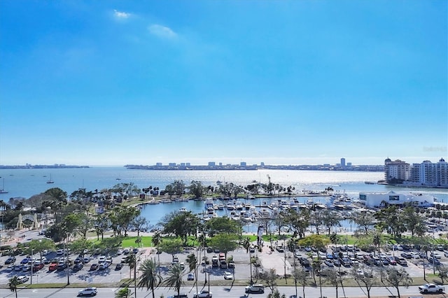 water view featuring a view of city