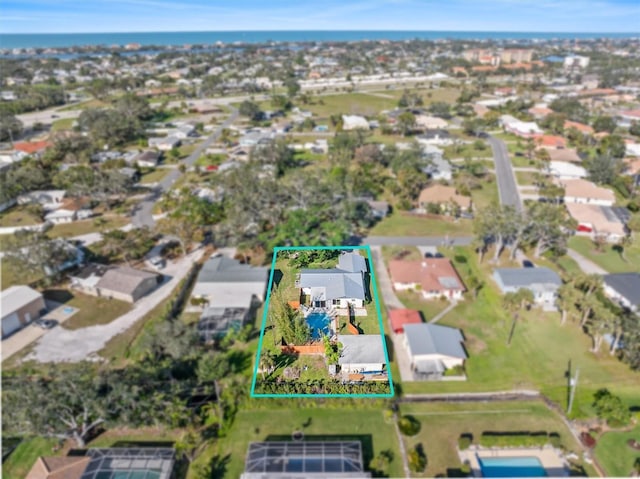 bird's eye view featuring a residential view