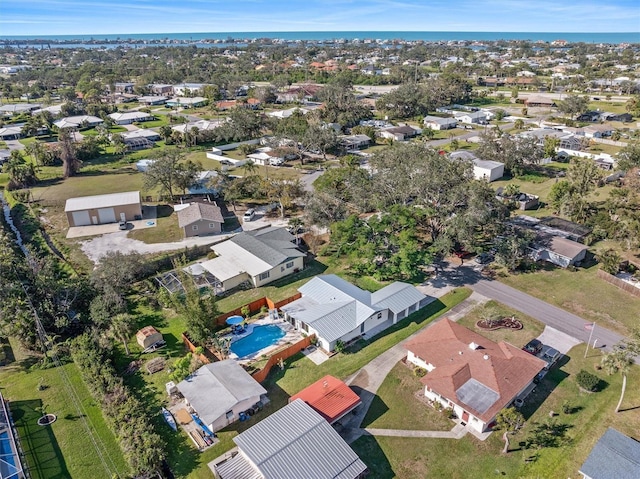 bird's eye view featuring a residential view