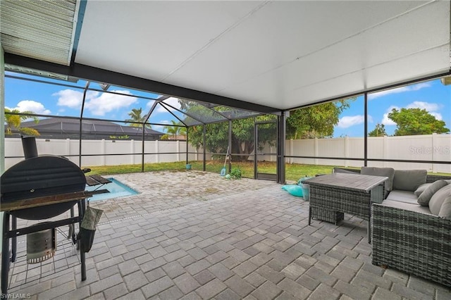 view of sunroom / solarium