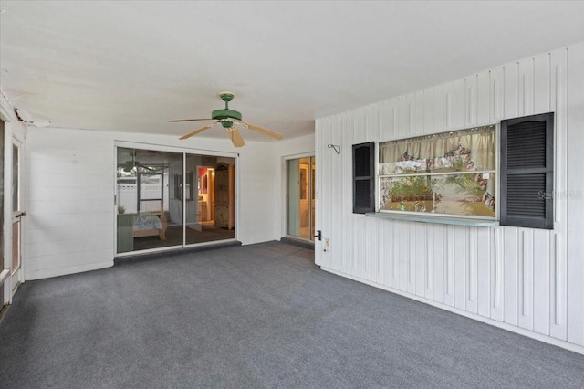 view of patio / terrace with a ceiling fan