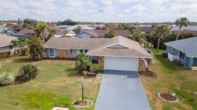 drone / aerial view featuring a residential view