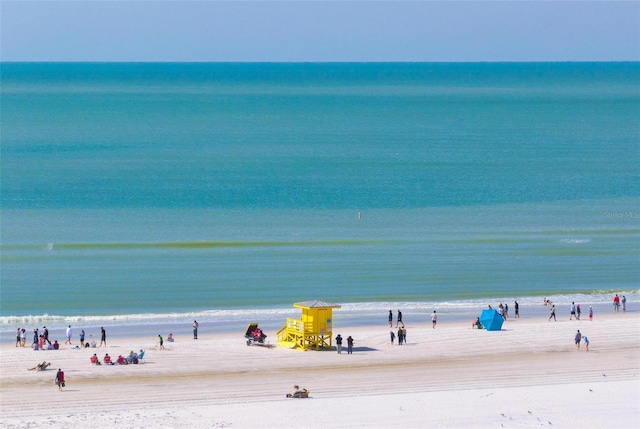 5740 Midnight Pass Rd Unit 402, Sarasota, FL 34242 - property view of water with a beach view