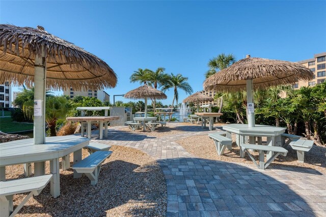 5740 Midnight Pass Rd Unit 402, Sarasota, FL 34242 - view of patio with outdoor dining space