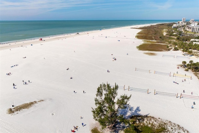 5740 Midnight Pass Rd Unit 402, Sarasota, FL 34242 - view of water feature featuring a view of the beach