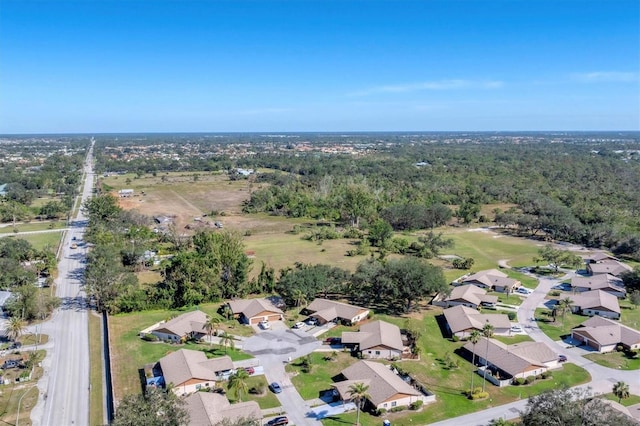 bird's eye view with a residential view