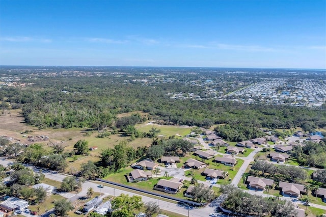 aerial view featuring a residential view