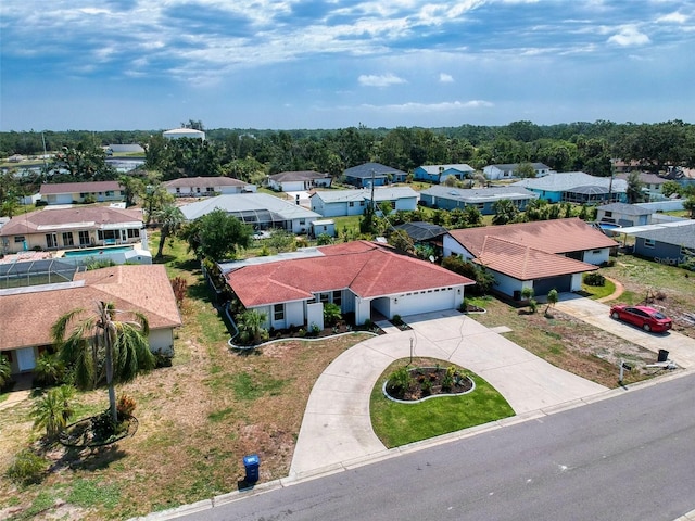 birds eye view of property featuring a residential view