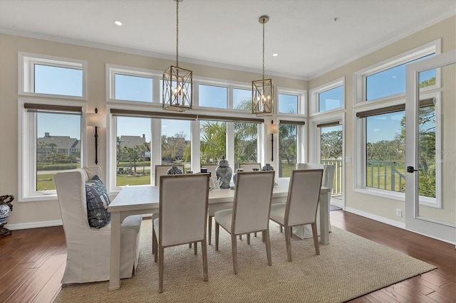 view of sunroom