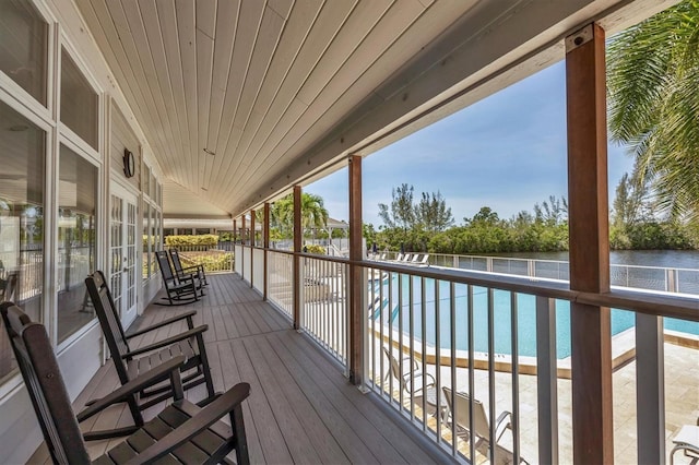 92 Tidy Island Blvd, Bradenton, FL 34210 - deck with a water view
