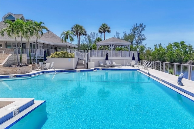 92 Tidy Island Blvd, Bradenton, FL 34210 - community pool featuring a gazebo
