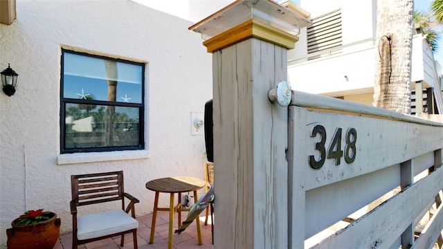 exterior details with stucco siding